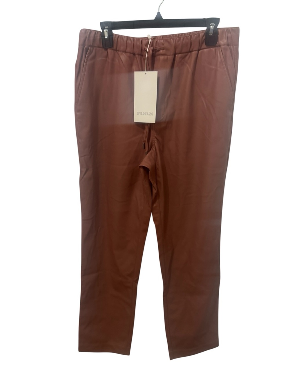 Wildfang The Empower Vegan Leather Drawstring Pants Size Large